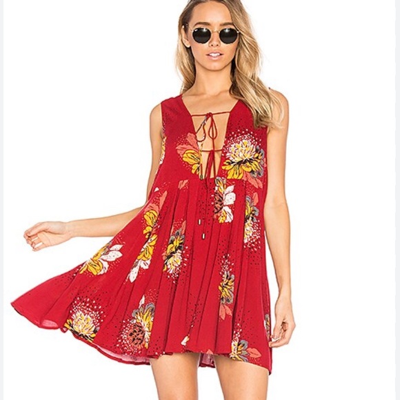 Free People Dresses & Skirts - Free People Lovely Day Printed Tie Tunic
